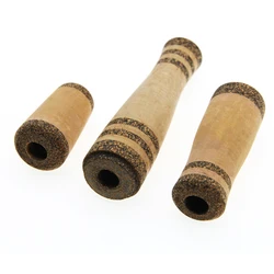 High quality 3A Pure Cork Grips splite 3 parts handle with Rubber cork trim rings for spinning and casting fisinging rod