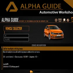 For Alpha GUIDE SOFTWARE Hidden Options Adaptation Coding Decoding Support ECU DPF EGR AD-BLUE EDC VAGCOMVCDS