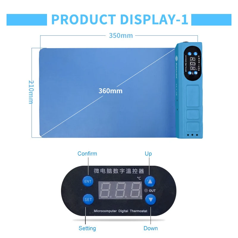 Sunshine S-918E LCD Screen Separator Heating Stage Splitter Pad for Phone Tablet Screen Repair Kits Separating Tool