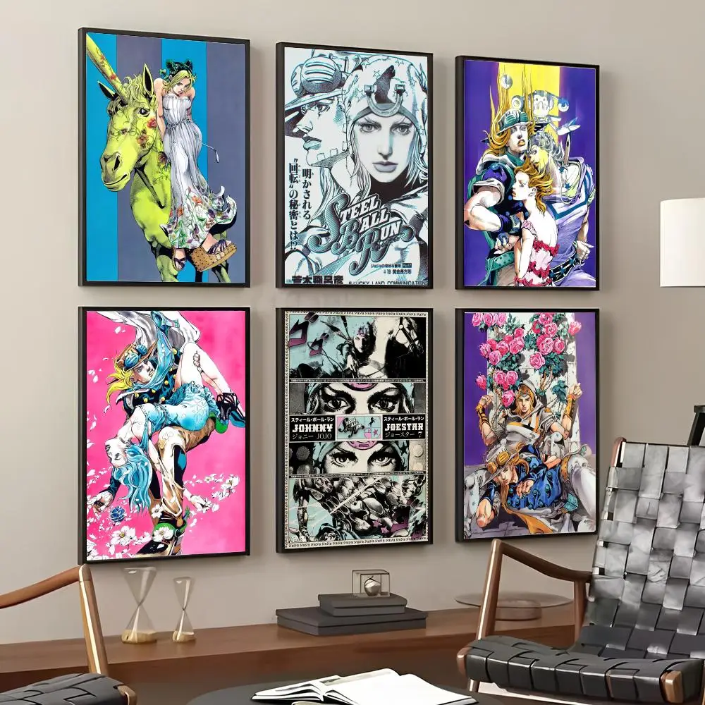 Anime J-joJo Bizarre Adventure Painting Calligraphy Cotton Canvas Wall Art Poster HD Print Modern Home Decor Painting