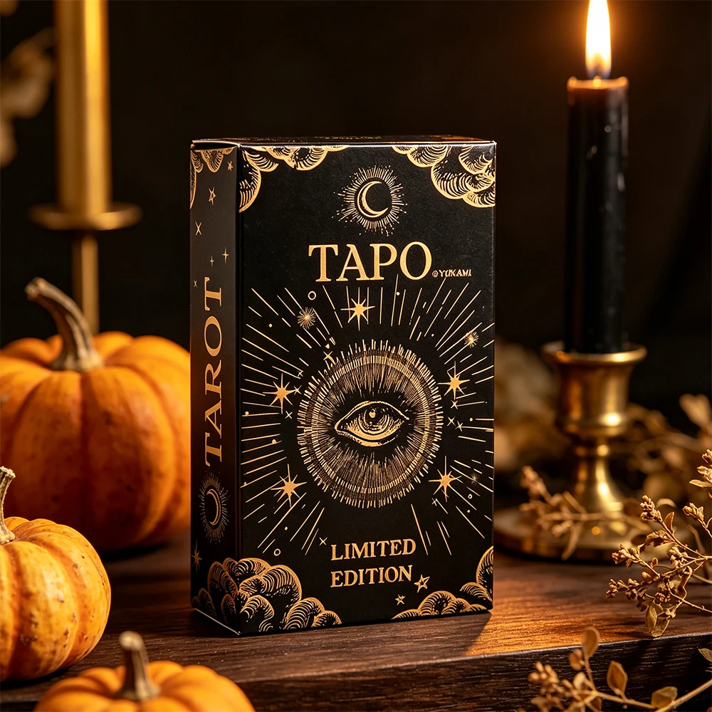 TAPO Tarot Limited Edition 78 Cards Wtin Paper Instruction Manual, Russian Version Divination Board Game for Spiritual Reading