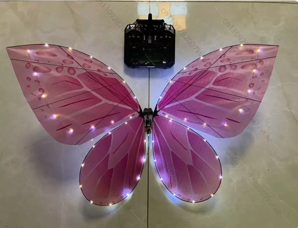 Remote Control Bionic Flapping Wing Butterfly Flyer, Glass RC Butterfly Fairy for Commercial Event Performance