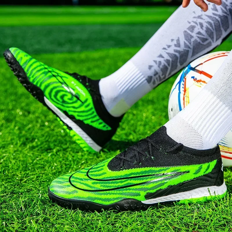 Men Football Boots Outdoor Training Sport Soccer Shoes Breathable Adult Kids TF/FG Cleats Grass Drop Shipping Match Sneakers image 5
