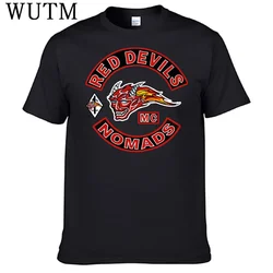Red Devels Mc T Shirt 100% Cotton Shirt Top Sales