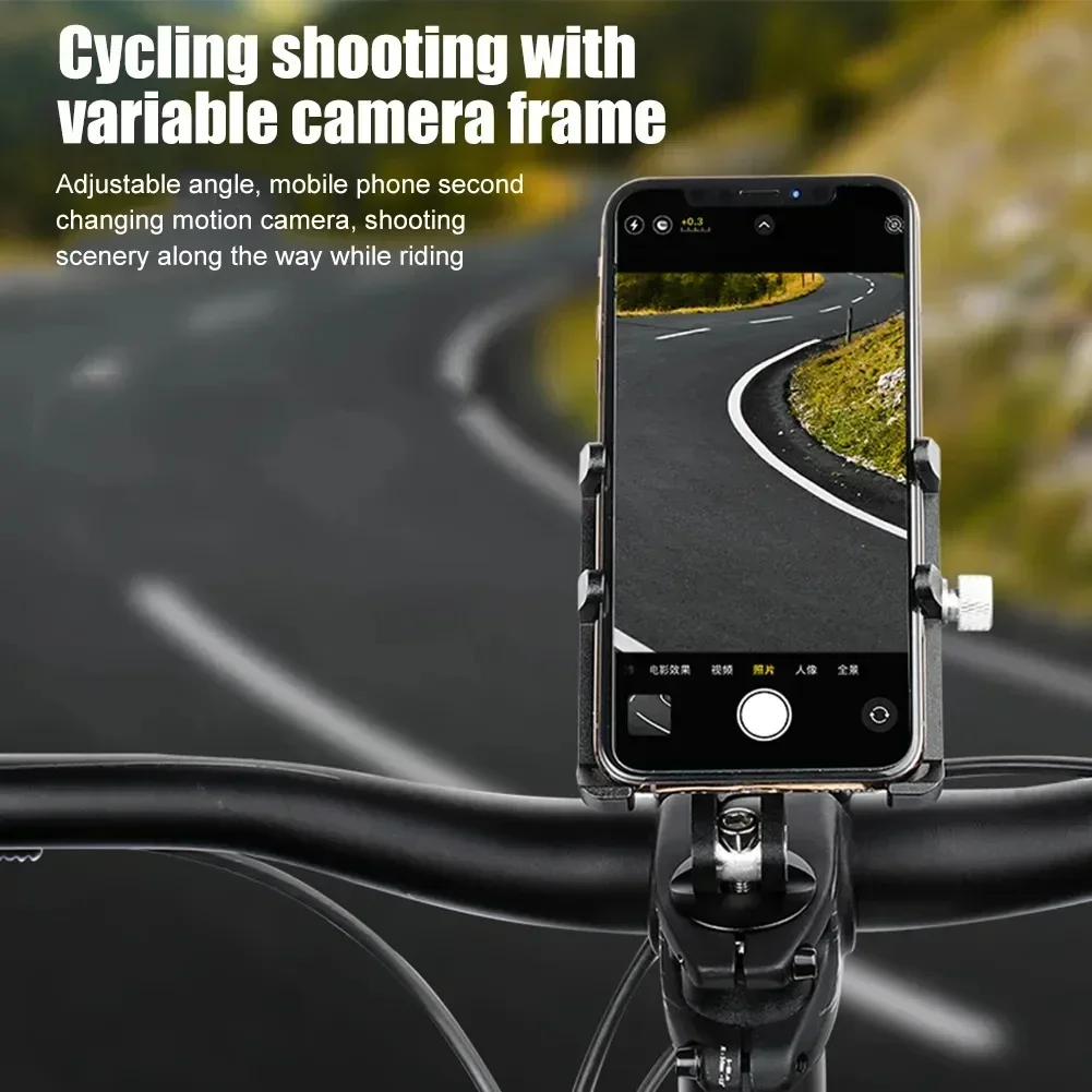 GUB Aluminium Fahrrad Telefon Halter Halterung Vorbau Fahrrad Telefon Headset Halterung Passend für 1-1/8" 28,6mm Gabel für 3,5-7 Zoll GPS Telefon