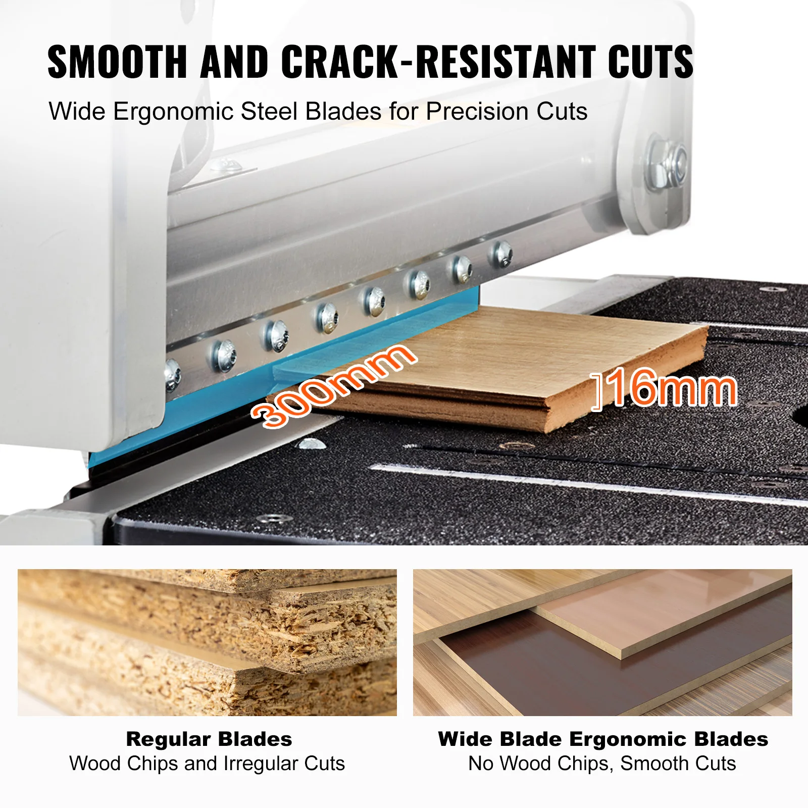 VEVOR Floor Cutter 13 inch Cuts Vinyl Plank Laminate Engineered Hardwood Siding  Vinyl Plank for LVP SPC LVT VCT PVC and More