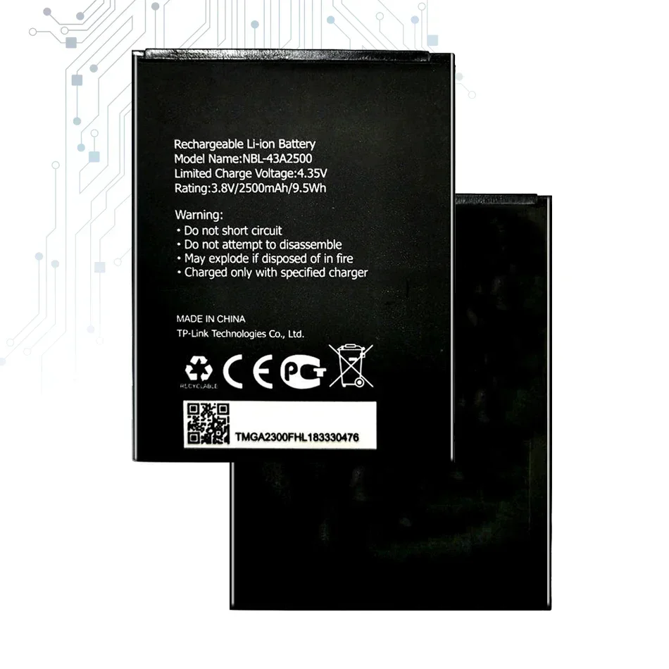 Аккумулятор для TP-Link Neffos C7S TP7051A TP7051C, 2500 мАч