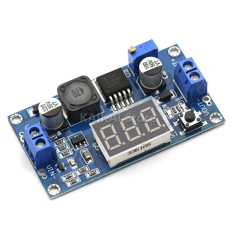 DC-DC XL6009 Digital Boost Step Up Power Supply Module Adjustable 4.5-32V to 5-52V Step-up Voltage Regulator With LED Voltmeter