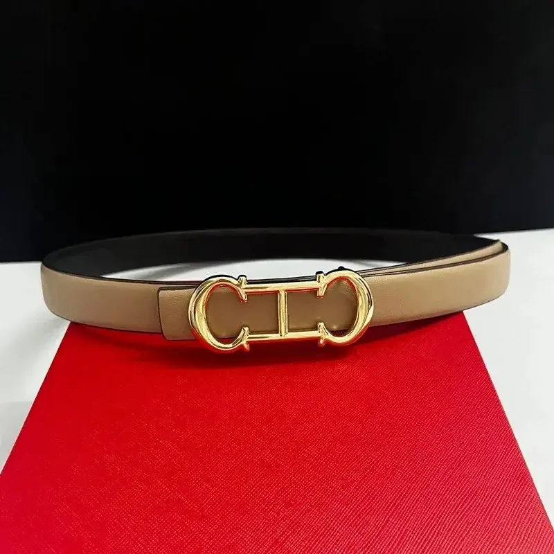 Neuer Damengürtel, elegante goldene Buchstaben-Schnalle, geeignet für die tägliche Dekoration, modischer Gürtel für Damen. – Detail 10