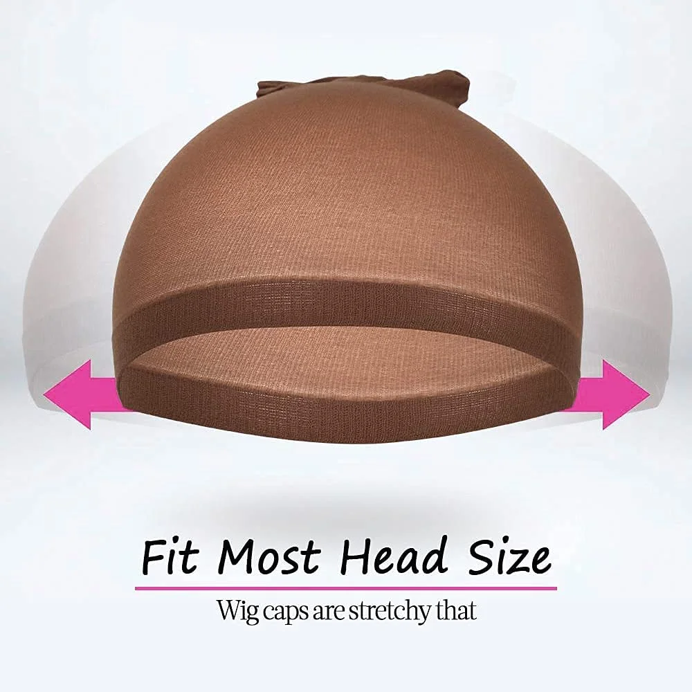 สําหรับคงที่และยืดไนลอนหมวกวิกผมลูกไม้ด้านหน้าวิกผมถุงน่องหมวกสําหรับวิกผมตาข่ายยืดหยุ่น HD หมวกวิกผม Hairnets ผมสุทธิ