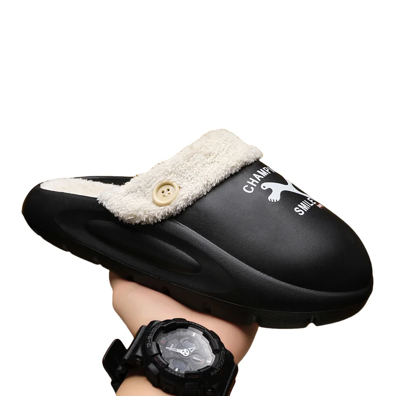 

Winter Women Men Slippers Indoor Home Shoes Comfortable Soft Non-slip Slippers Indoor Outdoor Velvet Warm Cotton Slippers