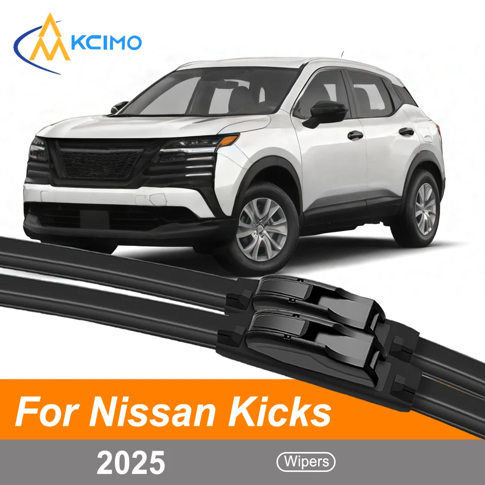 

Complete Set of 2 Premium Wiper Blades For Nissan Kicks P16 2025 Easy Installation Quiet & Clean Wiping in Rain/Snow