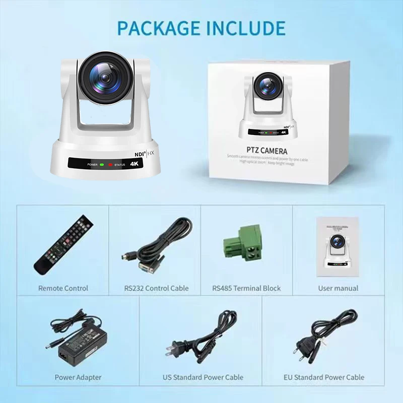 J400 Professional Ndi Ptz POE 4K sdi hd mi lan usb Video Conference Camara PTZ 30X NDI Live Stream Camera