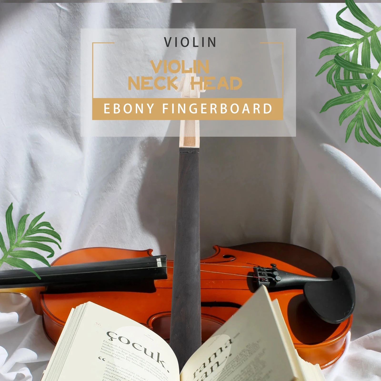 

Violin Neck Finger Plate for Head Parts and Accessories Folk Repair Component Toddler