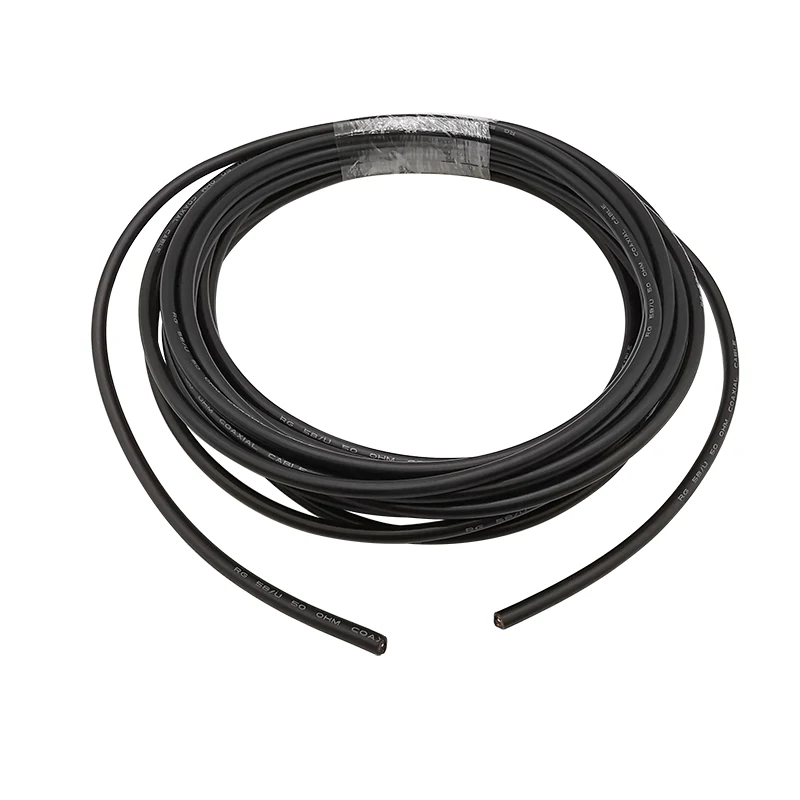 RG58 50 ohm RF Coaxial Cable Black RG-58 RG58U Coax Pigtail Wire Cables 3M 5M 10M 15M 20M 25M 30M 40M 50 Meters