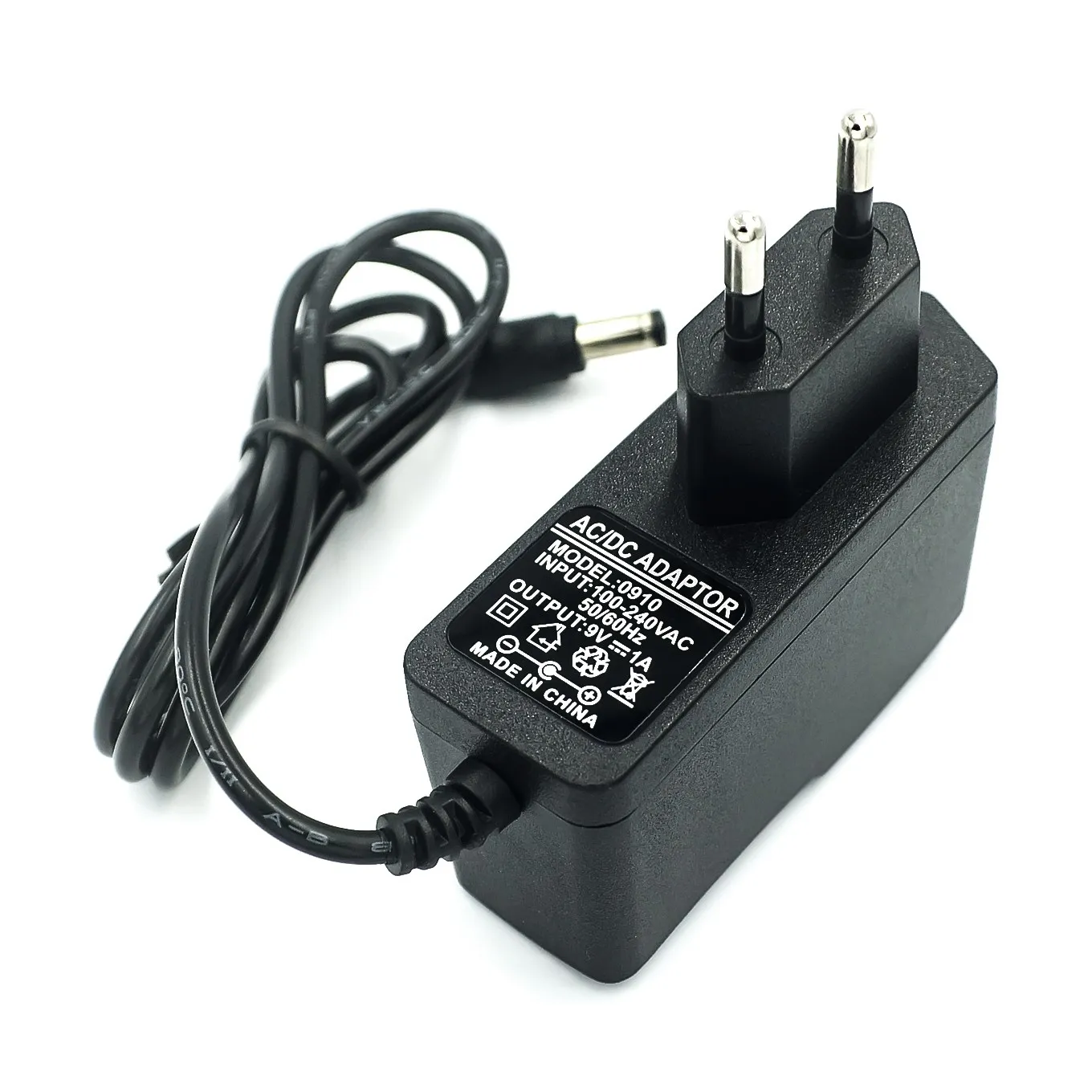 AC 100V-240V Converter Adapter DC 9V 1A Power Supply EU Plug DC 5.5mm x 2.1mm 1000mA for Ard UNO MEGA