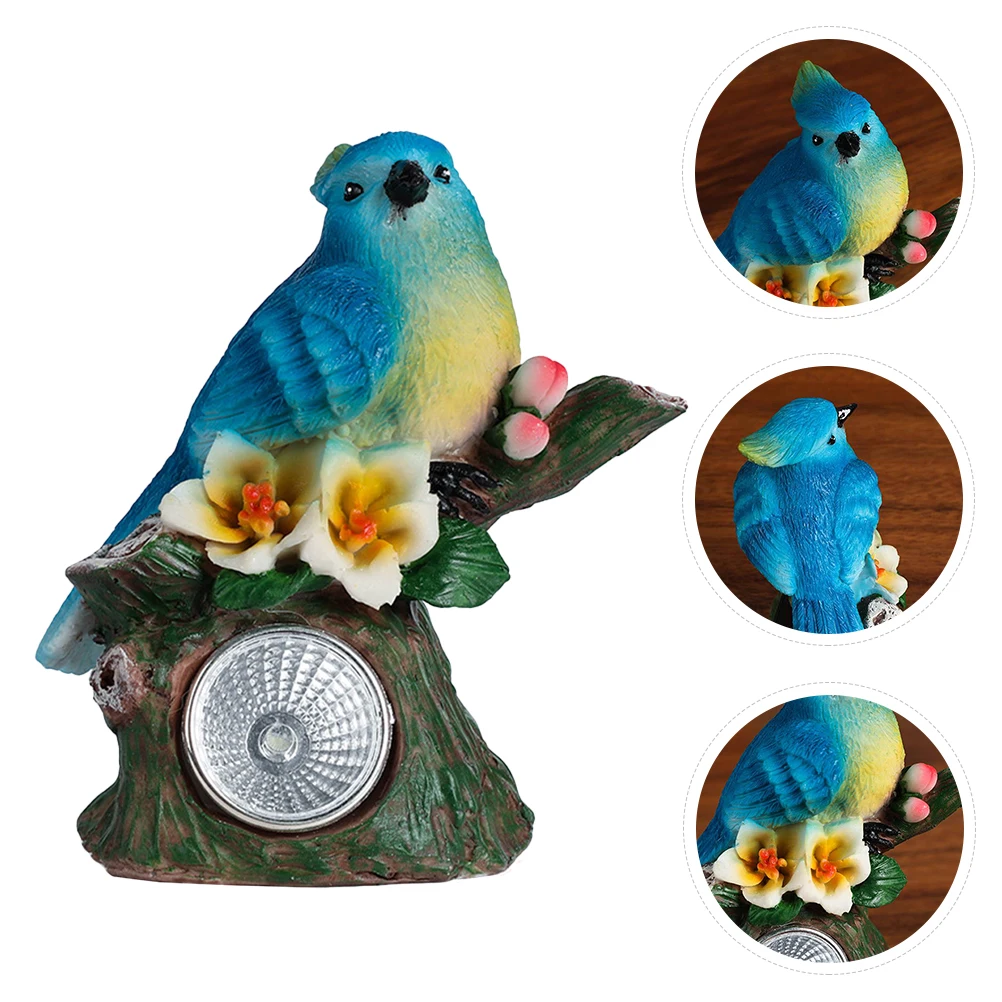 

Solar Night Light Resin Bird Statue Lamps Outdoor Garden Walkway Decoration Solar Powered Automatic Charging Realistic Effect