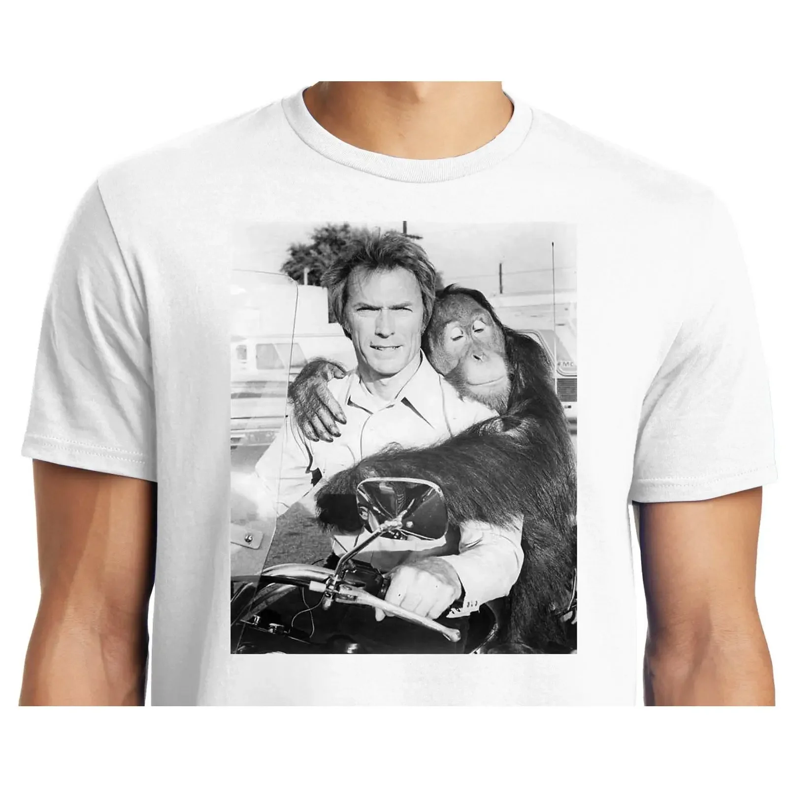 Big Guys Rule and Tall Clint Clyde Every Which Way But Loose Photo Performance T Shirt vintage Washed fashion Stylish Versatile