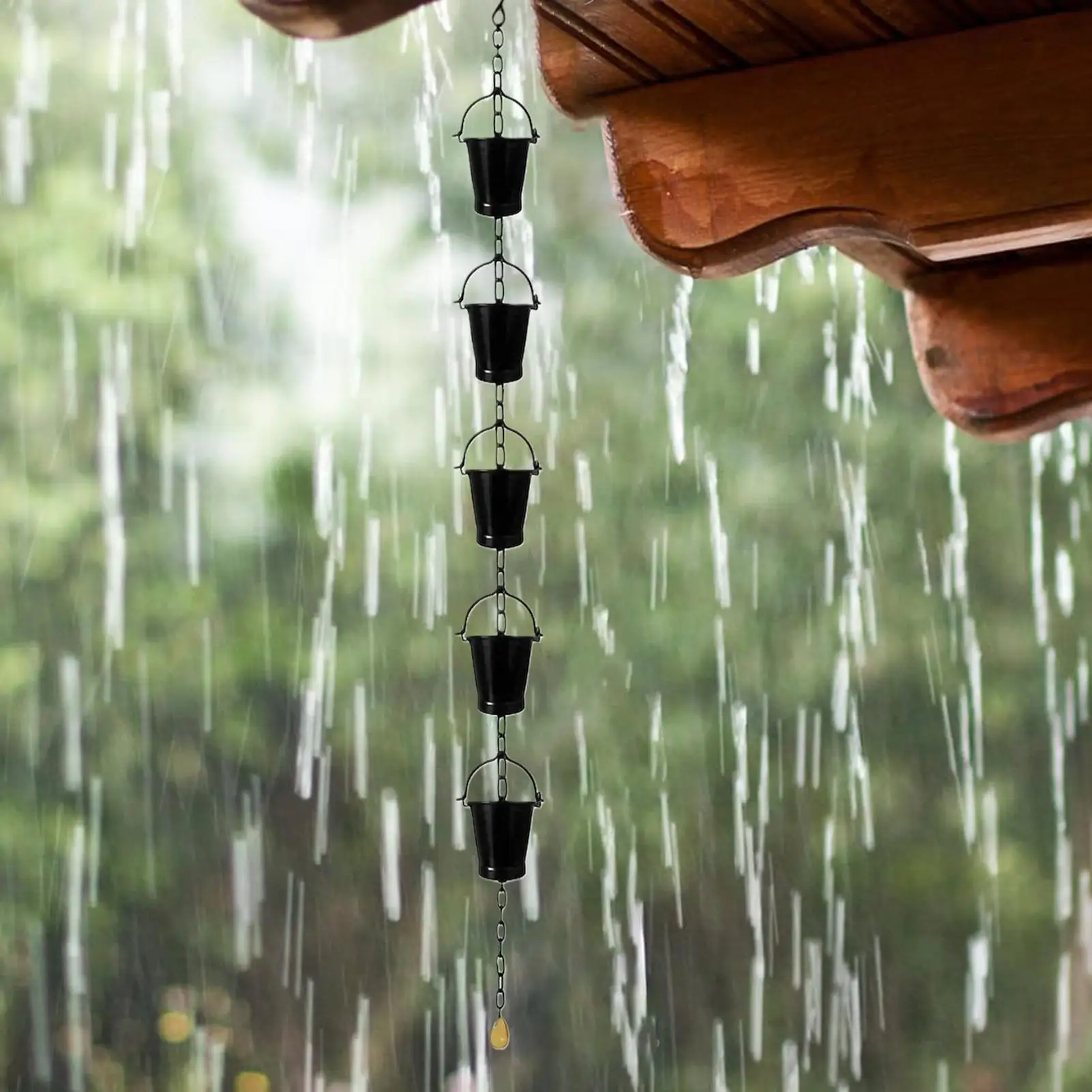 

Rain Gutter Chains Decorative Garden Water Catcher Downspout Gutter Chains For Homeowners Backyard Landscape Architects Outdoor