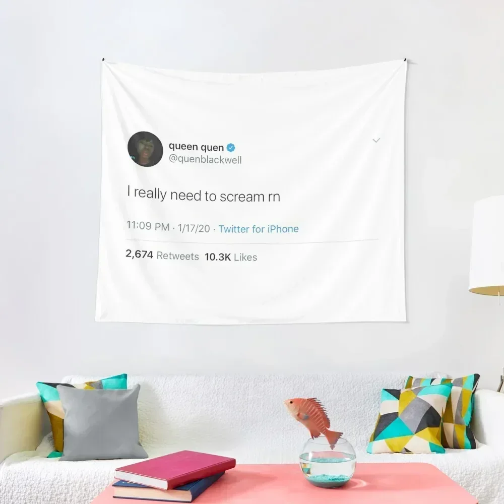 

Quensidilla tweet Tapestry Custom On The Wall Wall Mural Tapestry