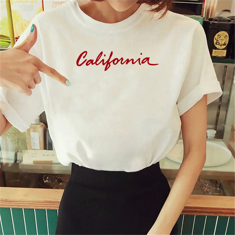 California Tee women streetwear funny designer Tee girl funny clothing