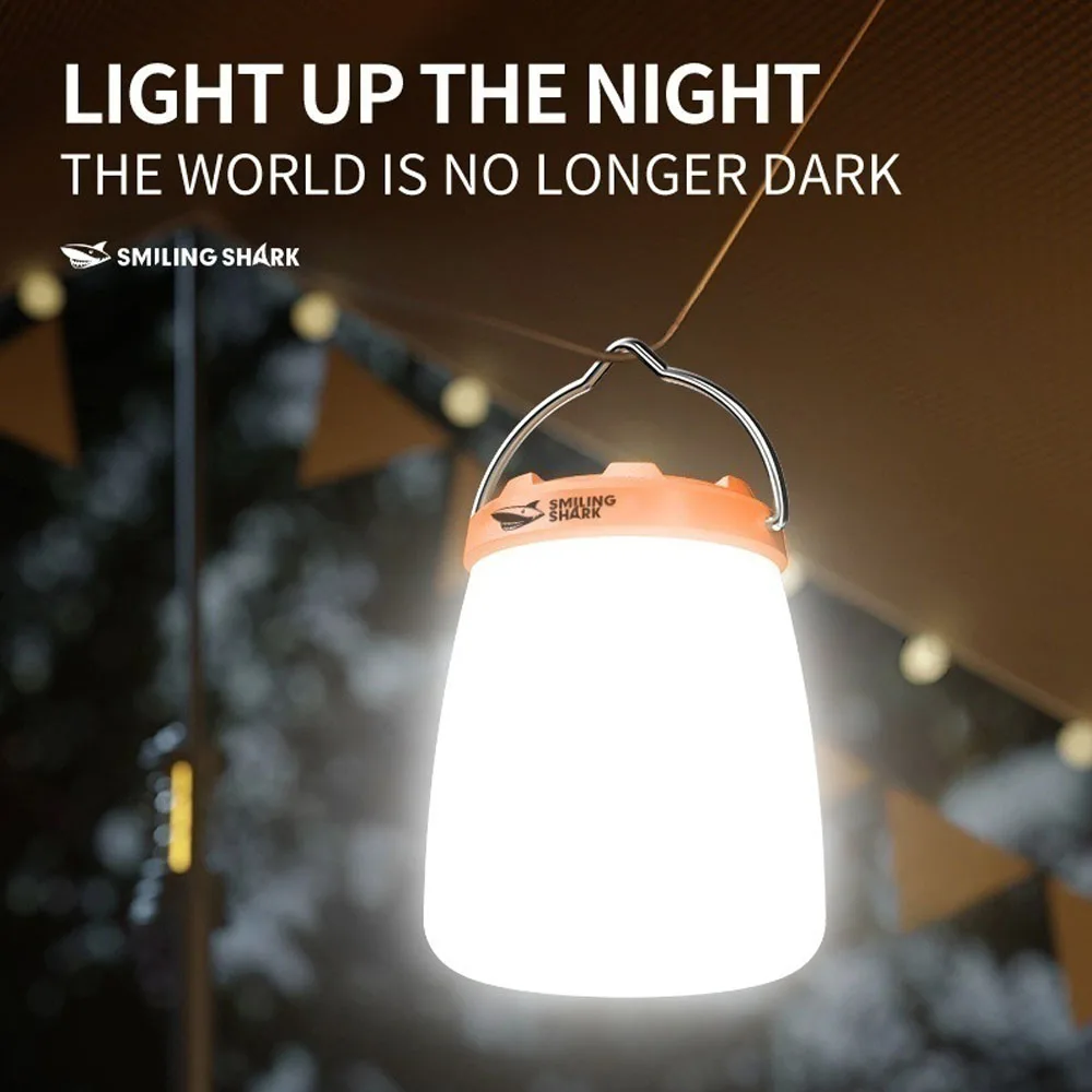 LED Camping Lights Built-in Battery USB Rechargeable Lamp Outdoor Tents Hanging Lantern Waterproof Night Light Emergency Light