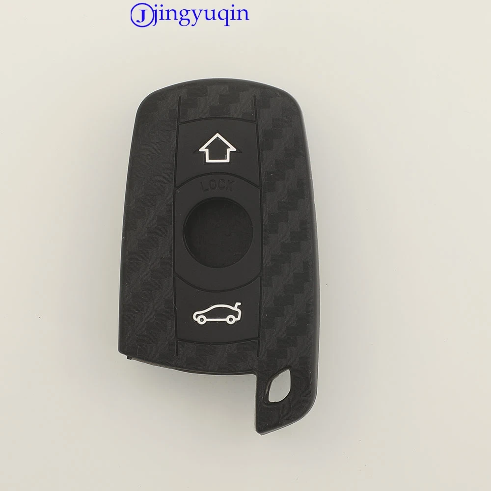 jingyuqin 2B Car Key Case Cover Fibler Silicone For BMW Mini Cooper S R50 R53 Two 1 3 5 6 Series E90 E91 E92 E60 X1 X3 X4 X5 X6
