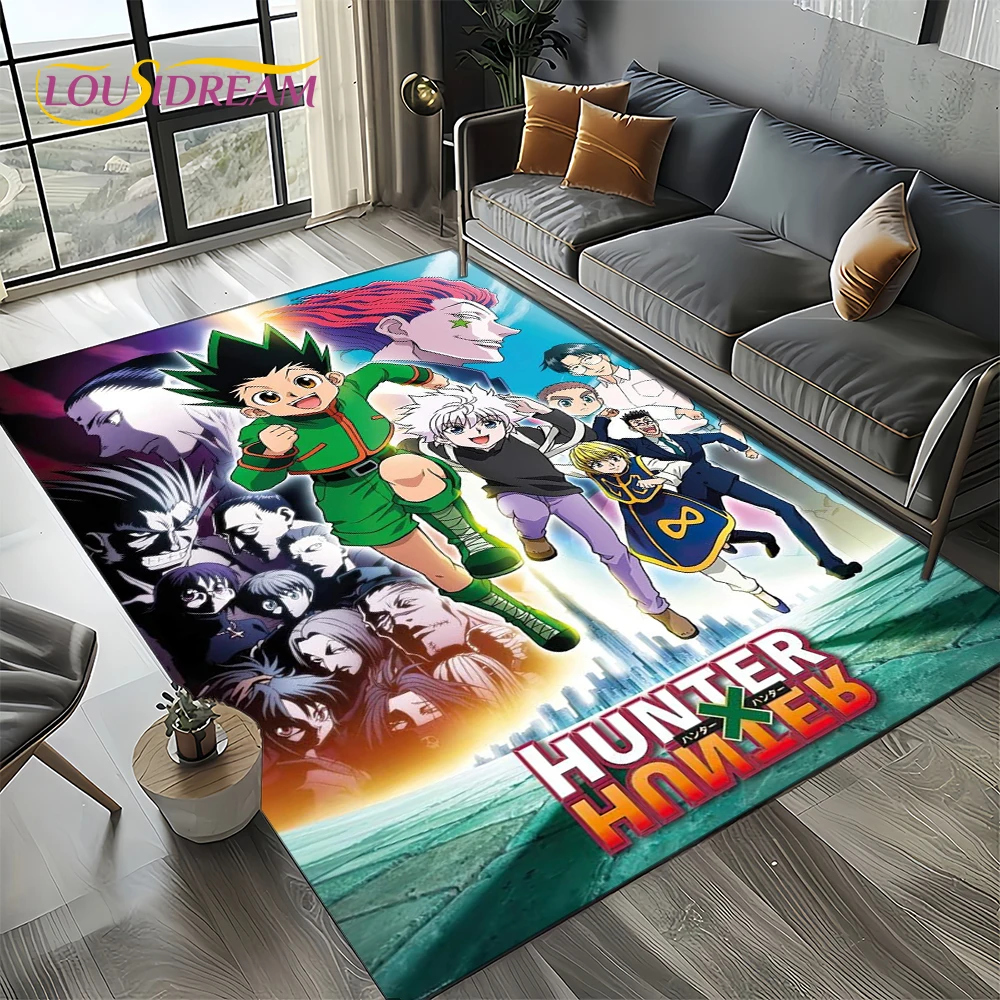 Hxhアニメハンター × ハンター漫画カーペット、リビングルーム用ベッド