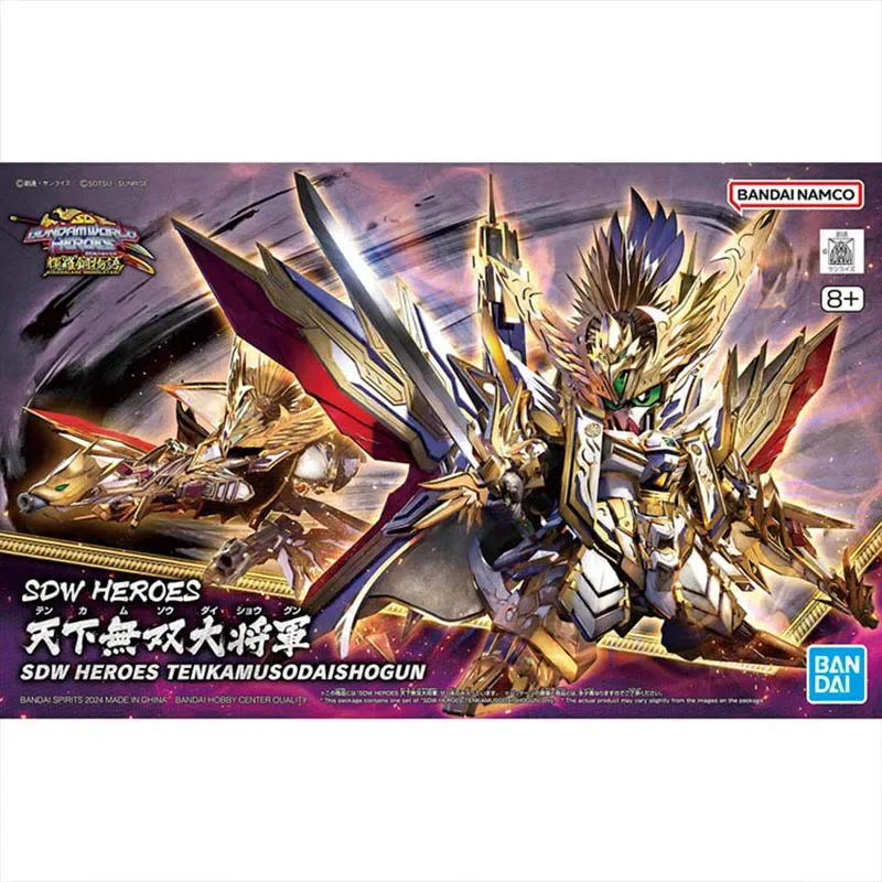 Bandai กันดั้มโมเดล SDW Musha 78TH Tenkamusodaishogun Onmitsu D Justice Strike F Dragon Action Figure Gunpla อะนิเมะตัวเลข