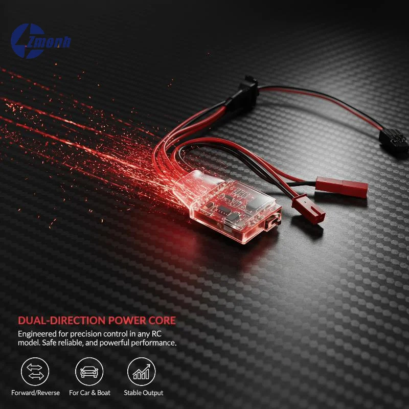 New！30A Dual Way Brushed ESC With Brake JST Plug Speed Controller Switchable Brushless High Efficiency For RC Car Boat Model
