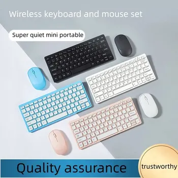 2.4g wireless keyboard and mouse portable mini keyboard mouse combo set for laptop notebook mac desktop pc computer smart tv ps4.