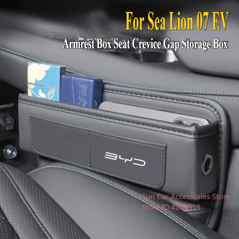 

For Sea Lion 07 EV 2024 Central Control Armrest Box Seat Crevice Gap Storage Box Car Interior Modified Accessories