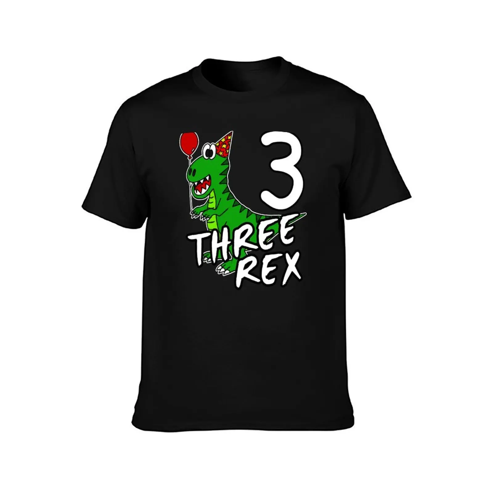 Three Rex 3rd Birthday Dinosaur Tyrannosaurus Rex Funny T-Shirt Cool Dry Performance T-Shirt