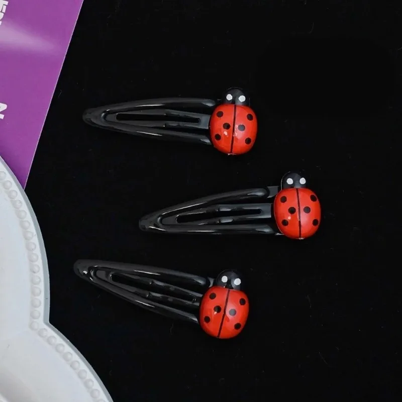 مشبك شعر على شكل حيوان الخنفساء، مشابك جميلة للفتيات الصغيرات والنساء في الهالوين وإكسسوارات الشعر المزخرفة