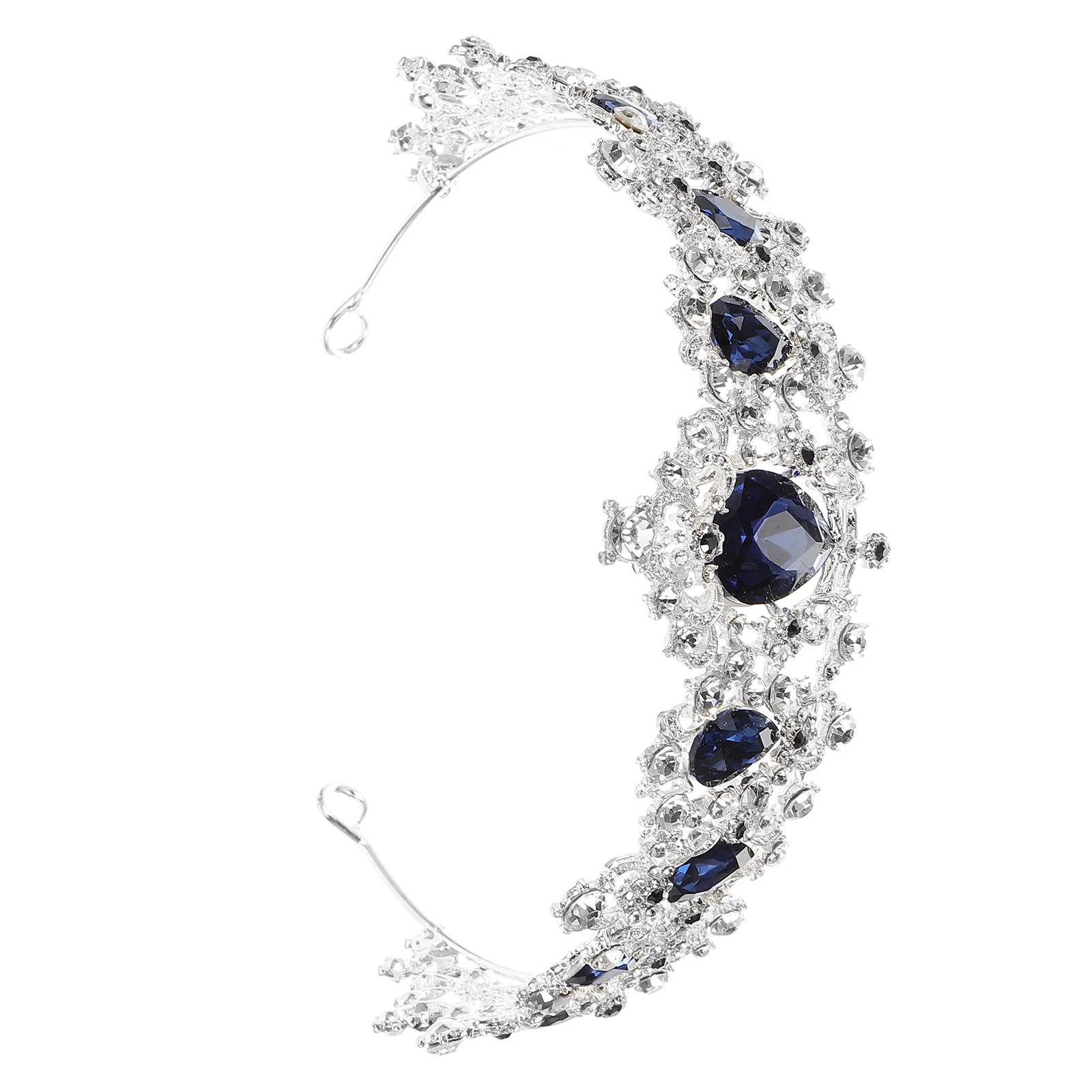 

Baroque Bride Crown Elegant Retro Wedding Headdress Chic Headwear Hair Accessories for Women Bridal Prom Party Hairpiece