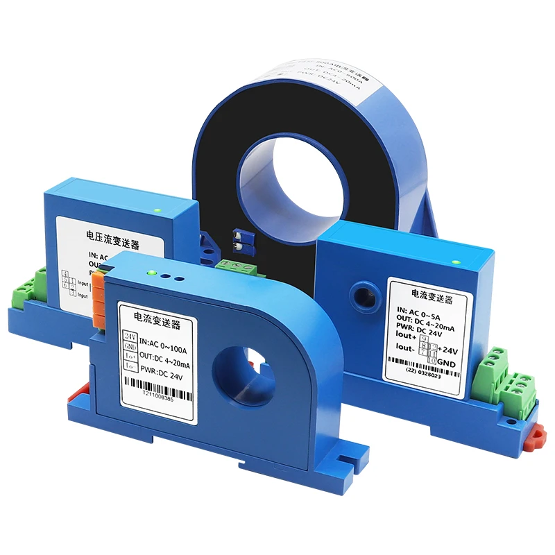 

Перфорированный передатчик переменного тока, встроенный модуль взаимной индуктивности, изолятор сигнала от 0–1000 А до 4–20 мА