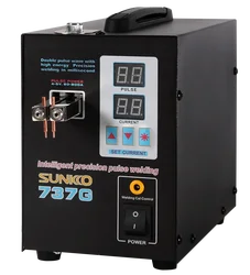 SUNKKO 737G Double Digital Double Pulse Small Battery Welding Machine English Panel Battery Spot Welder