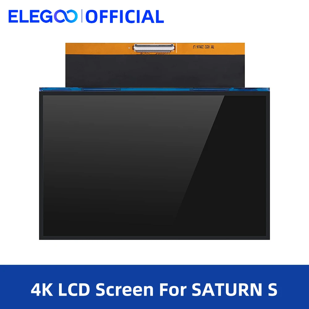 ELEGOO SATURN S LCD 4098*2560 9.1'' Inch 4K Mono LCD Screen Only for SATURN S LCD 3D Printer 3D Printer Parts Filament