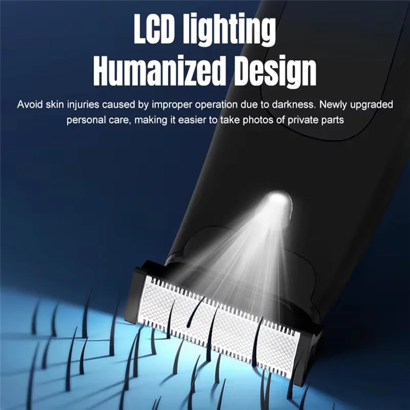 ที่กันหนวดเคราไฟฟ้าสําหรับผู้ชาย - กันน้ํา, การ์ดแบบปรับได้, ใช้งานได้หลากหลายสําหรับการตัดแต่ง, ขอบและโกนหนวด, ใช้แบบเปียก/แห้ง-A77G