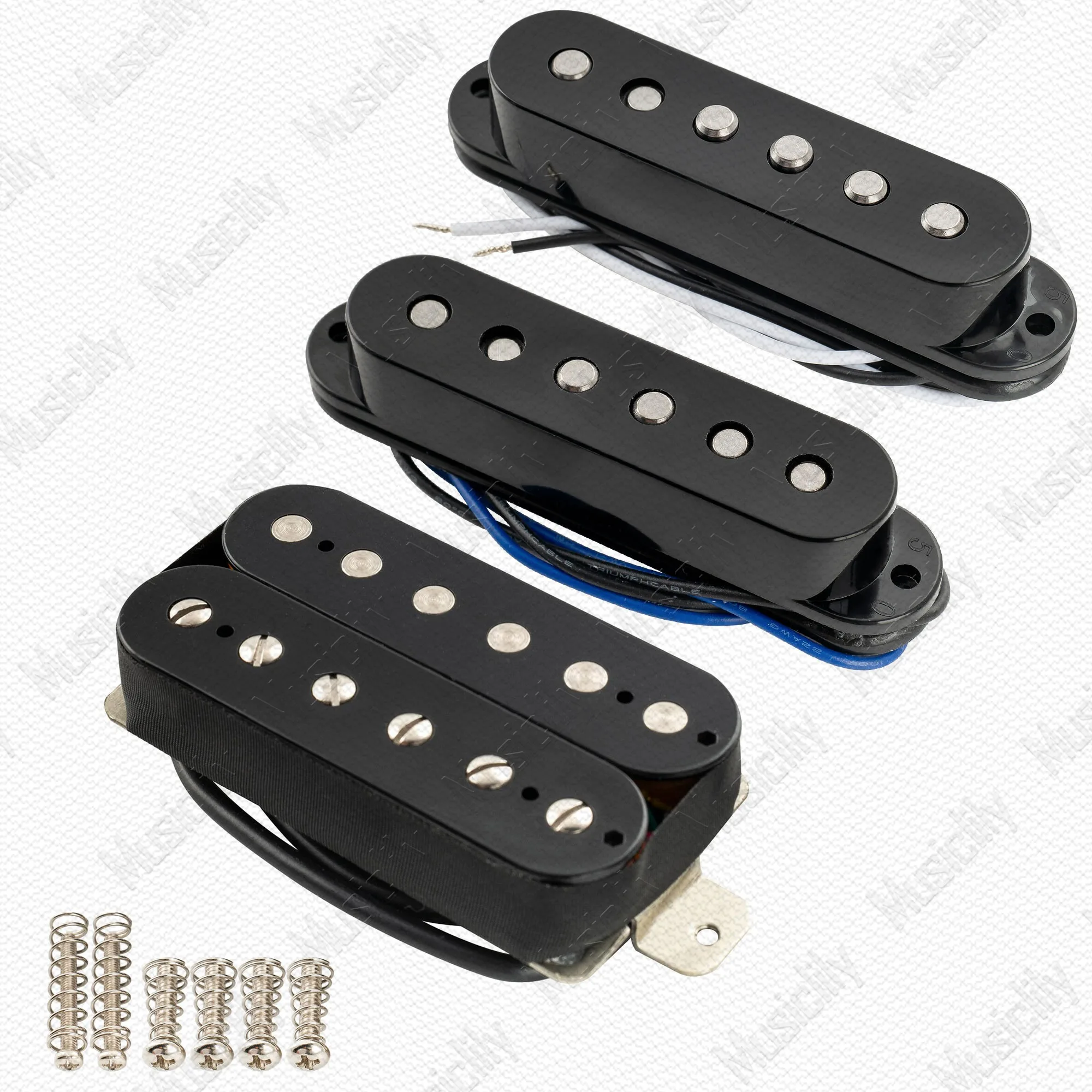 Best Offer 60S Retro SSH Pickup Set ST-style Electric Guitar High/Low AlNiCo 5 For Electric Guitar