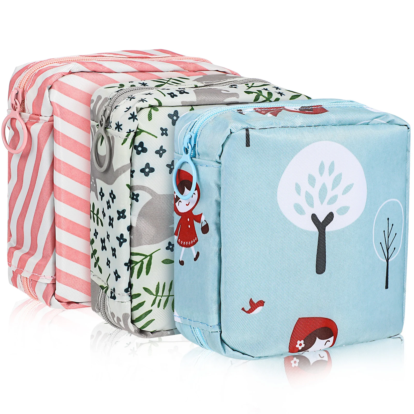 3 Pcs Sanitary Napkin Storage Bag Small Period Pad Holder for Feminine Product Pouch
