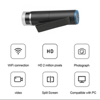 A36T-2Set 1000X Wifi Digital Microscope 200W Pixel 1080P USB Phone Magnifier For Repair Welding Microbe Observation Black