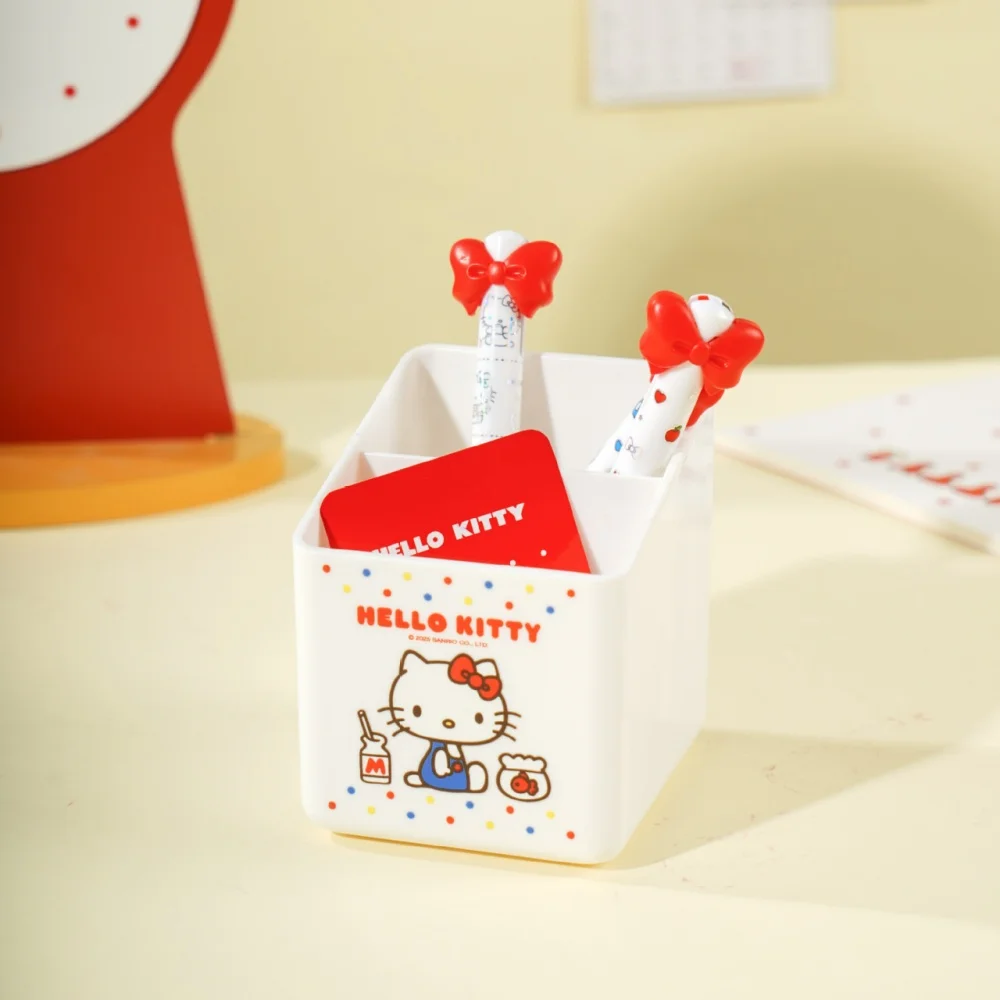 Genuine Sanrio Kawaii Pen Holder Hello Kitty Desktop Pencil Organizer School Office Stationery Supplies Birthday Gifts view 3