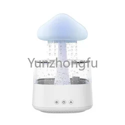 

Mushroom Motion Sensor 7 LED Color Night Light Diffuser Rain Dripping White Noise Machine Baby Sleep Sound Player Night Light