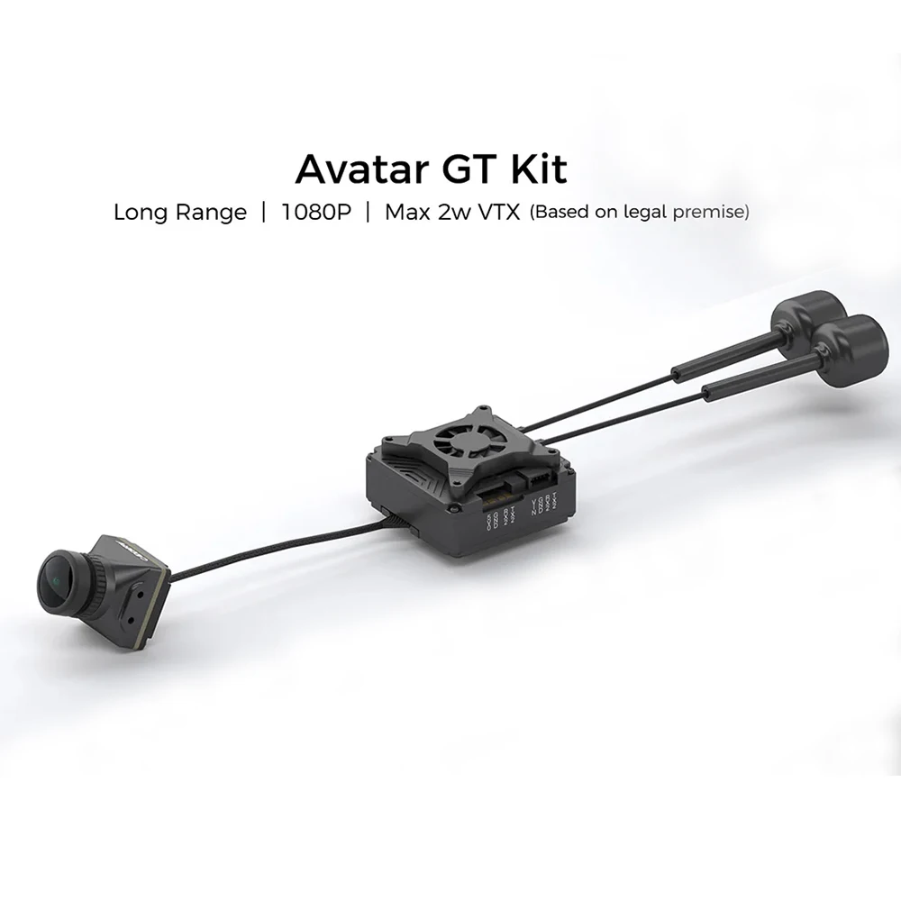 Walksnail Avatar GT KIT 160g ° Kamera FOV HD Pro VTX do drona FPV Kompatybilna kamera Moonlight DVR Podwójna antena 4K