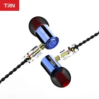 TRN M10 1BA+1DD Hybrid Driver In Ear Earphone Metal HIFI Monitor Sport Earphone Earplug Headset with 2PIN Cable