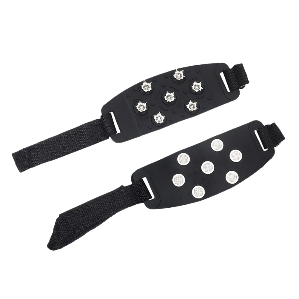 

Shoe Cover Crampons Anti-slip Protector Snowfield Outdoor Slip-on Grippers Simple Non-slip Black Practical