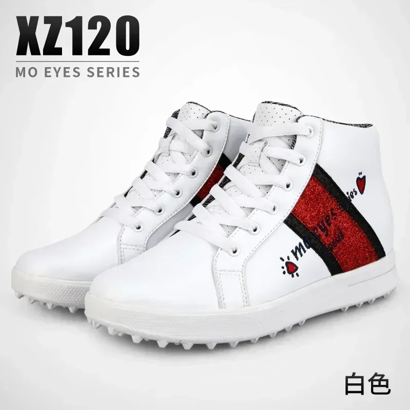 Best 1PGM Women's Golf Shoes High Top Waterproof Breathable Ladies Inner Heightened Women Sports Golf Course Non-slip Sneakers
