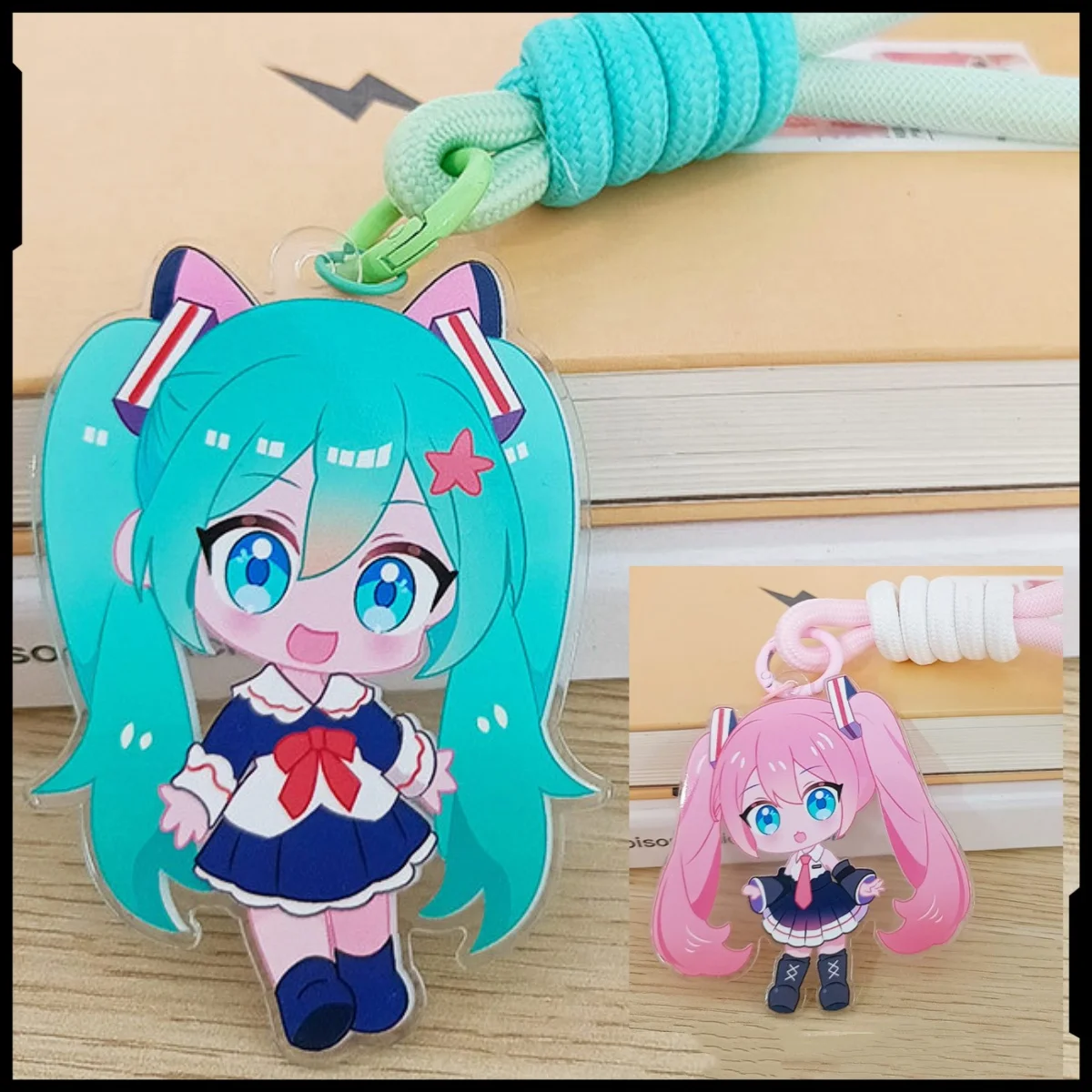 

Hatsune Miku Miku акриловый ключ милый Barji Genshin Impact второе измерение просо анимация периферийные школьные сумки брелок