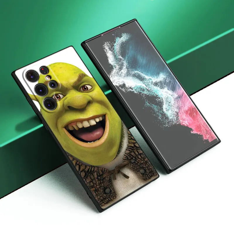 Cartoon Movie S-Shrek Cartoon Cover Case For Samsung Galaxy S24 Ultra S23 Plus S21 FE S22 Ultra S20 FE 5G S10E S10 Lite S9 Plus